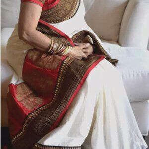 Pre-loved embroidered saree (Sabya-like) - not confirmed